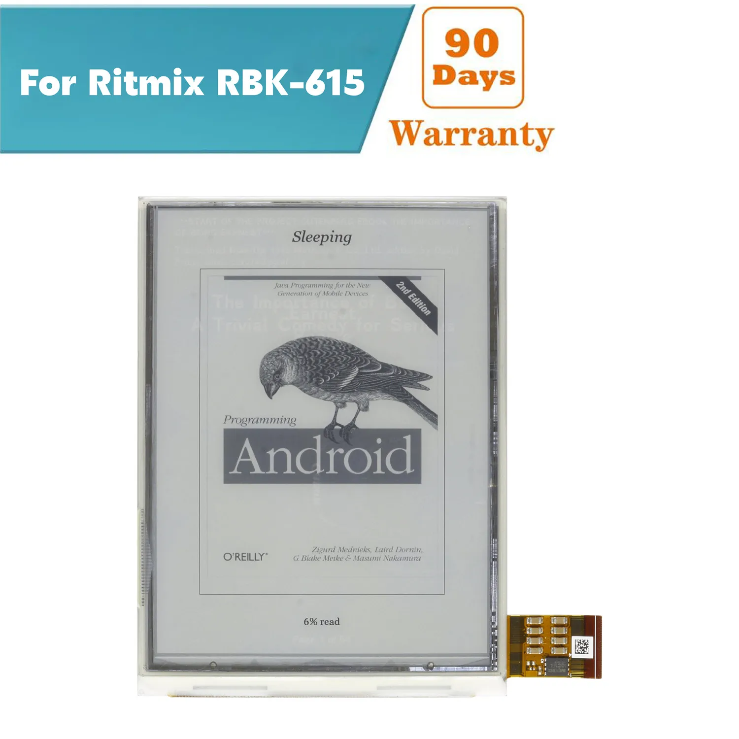 6-дюймовый Eink экран ED060XC3 для Ritmix RBK-615 электронная книга дисплей запасные части