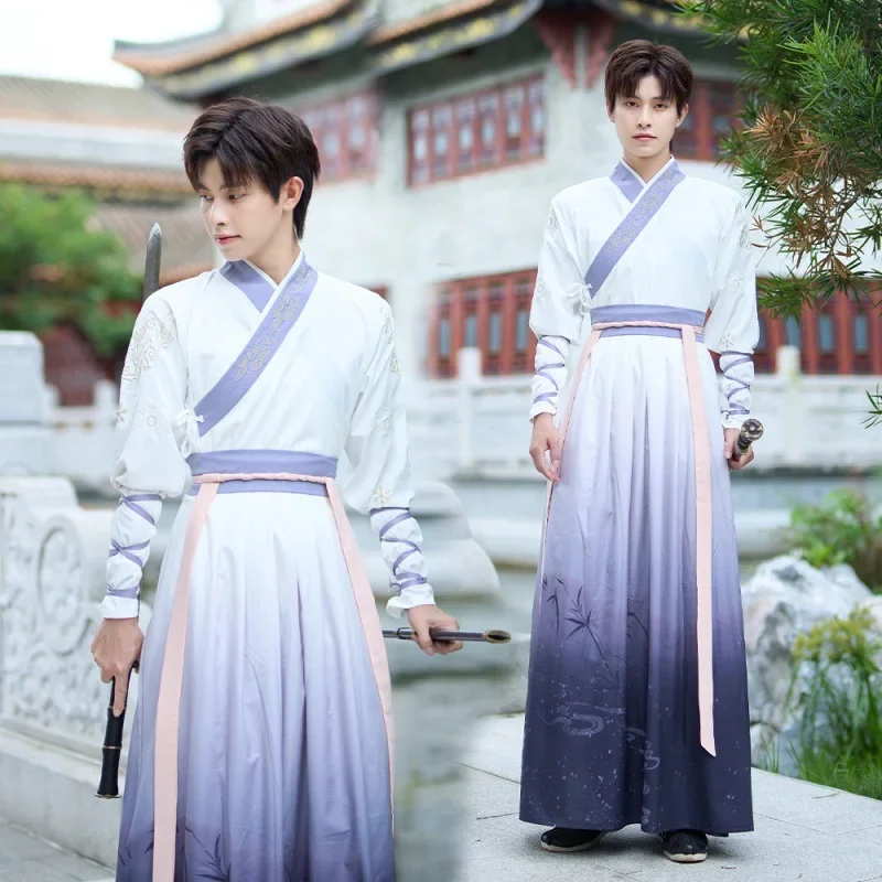 Hanfu Dress For Men Chinese Traditional Hanfu Sets Couples Carnival Cosplay Costume Ancient Han Dynasty Hanfu Robe Performance