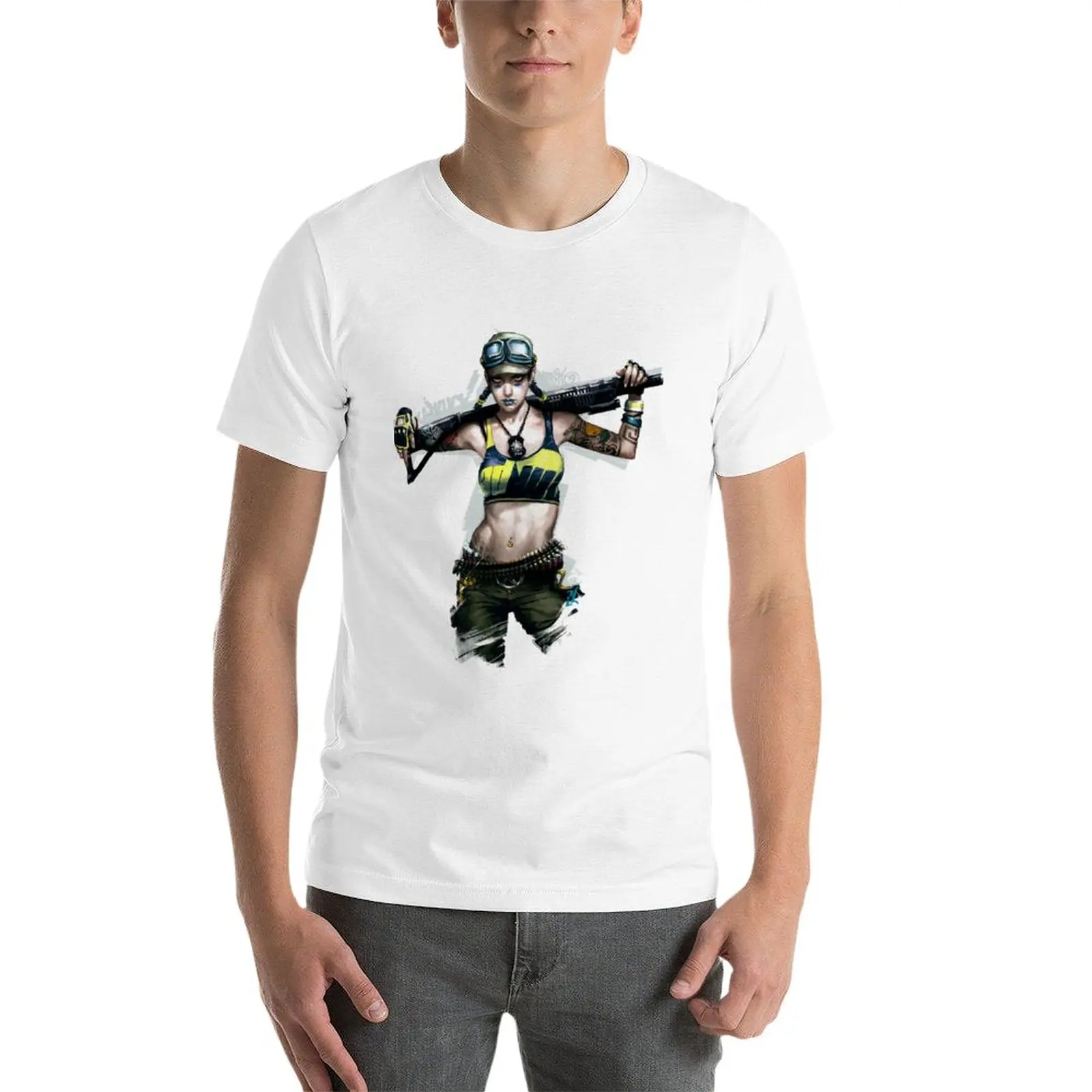 APB Reloaded Cool Enforcer Girl 2 T-Shirt kawaii clothes vintage quick drying summer top mens clothing image 3