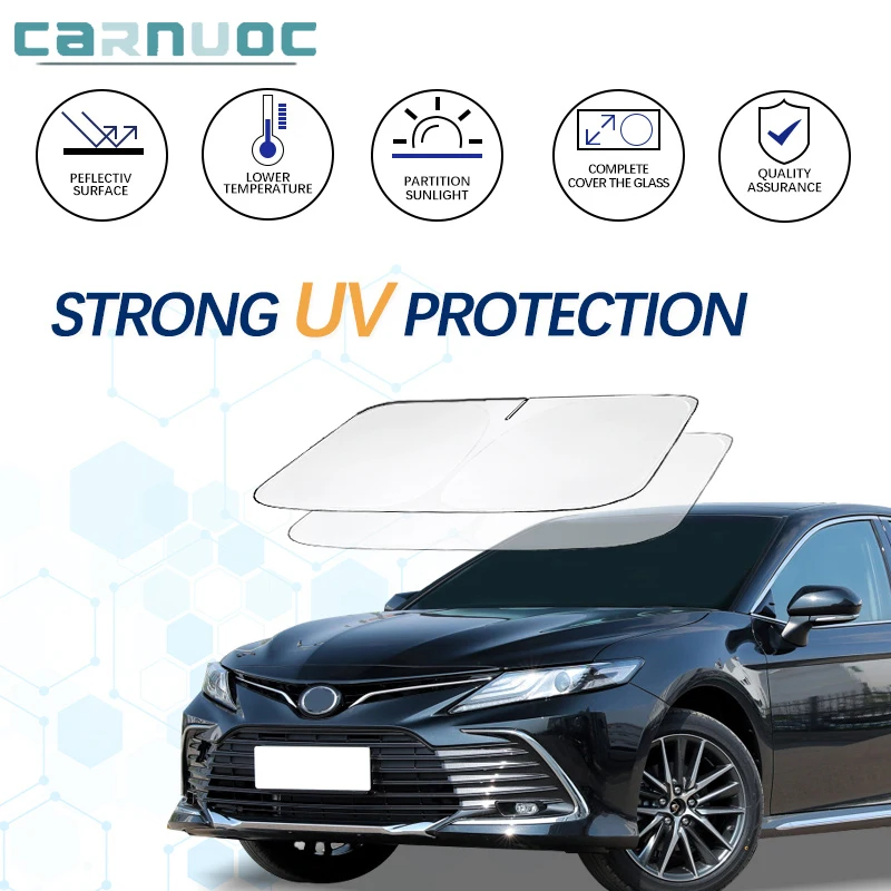 UV Protection For Toyota Camry XV10 XV20 XV30 XV40 XV50 XV70 1992-2021 Car Window Sunshade Cover Sun Shade Windshield Visor