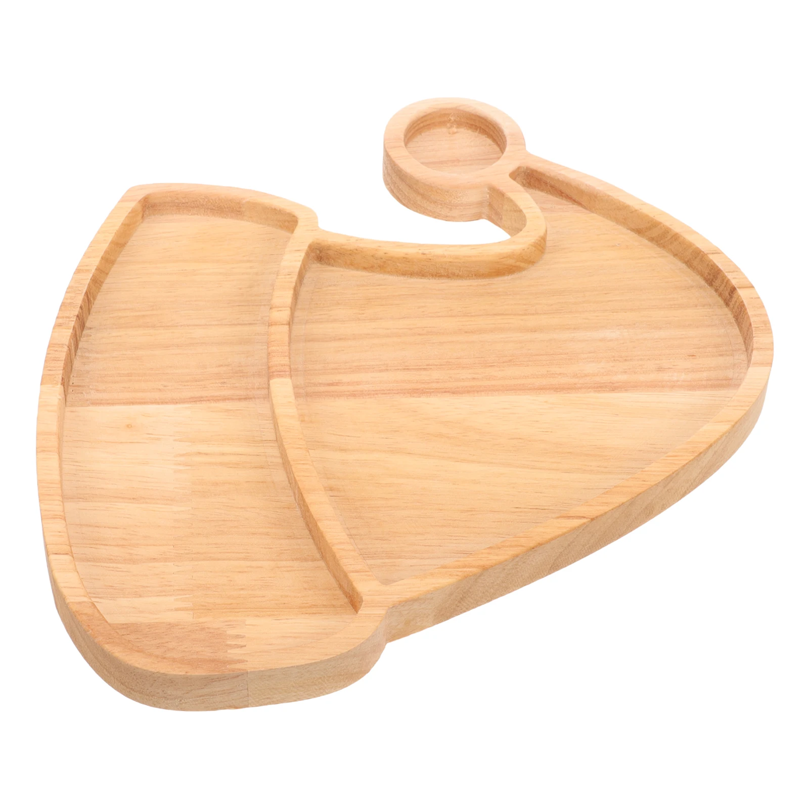 

Christmas Hat Tray Wood Plate Xmas Snack Trays Food Board Serving Platter Christmas Decoration Wooden Trays for Food Kitchen Bar