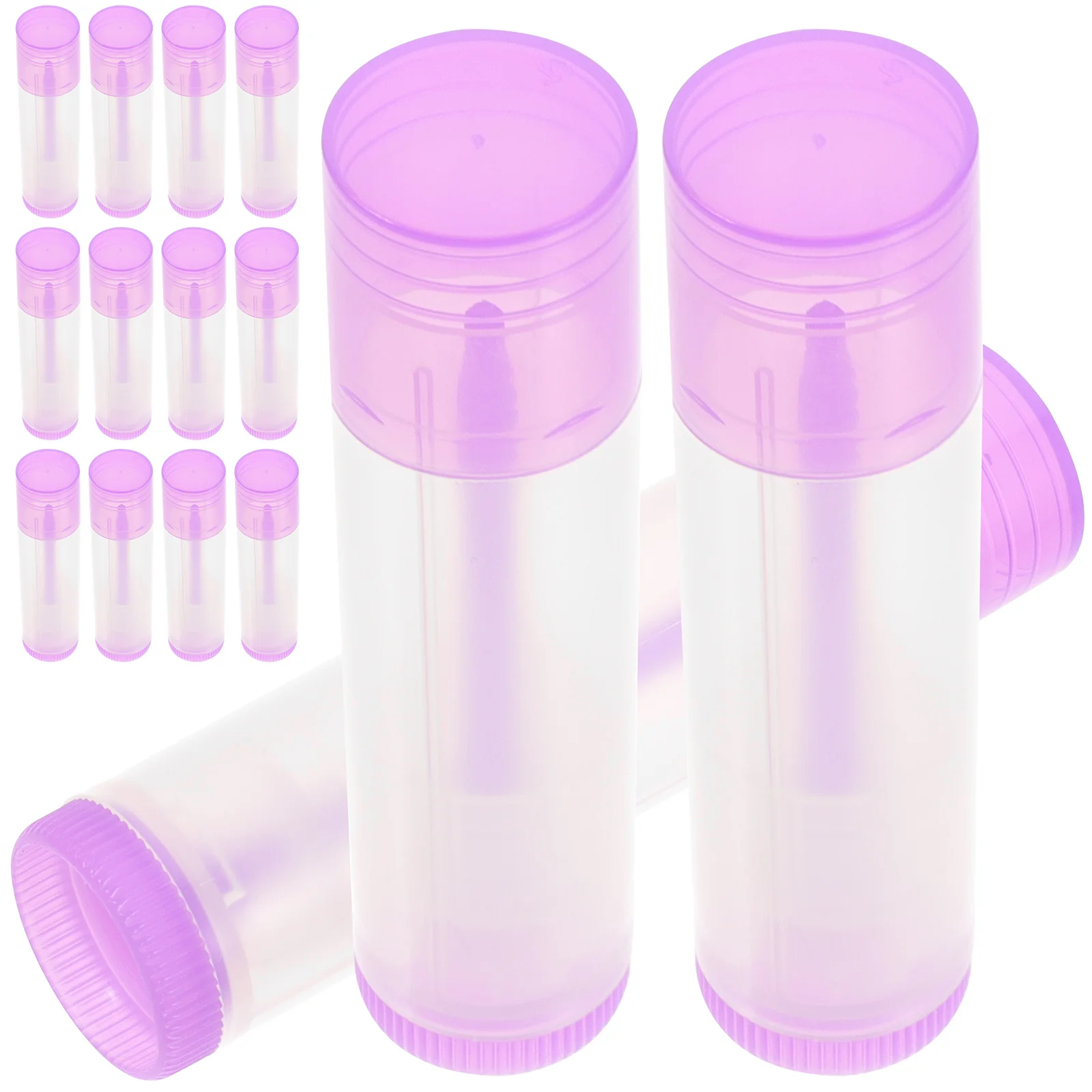 30 Pcs Lip Balms Empty Lipstick Tube Gloss Holder Portable DIY Containers Green Sub Tubes