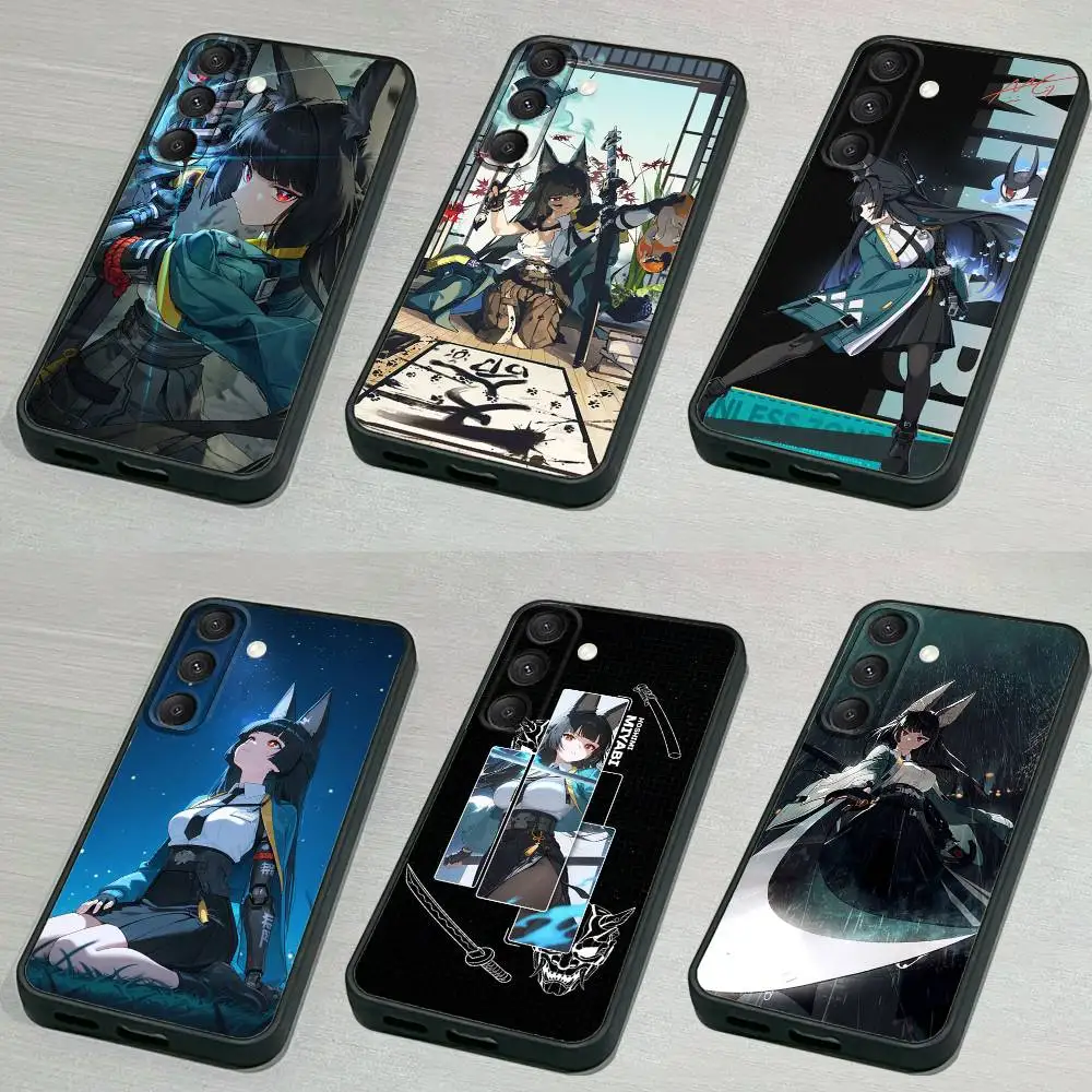 

M-Miyabi H-Hoshimi Phone Case For Samsung S 25,24,23,22,30,21,10,9,Ultra,Plus,Lite,FE,4,5G Black Soft Case