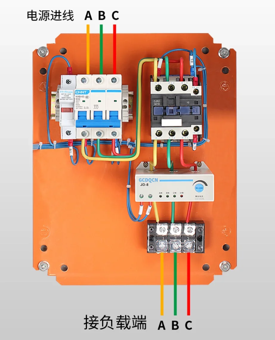 Low Voltage 3 Phase Dol/direct Star /delta Starter Motor/pump Distribution Control Panel With Timer