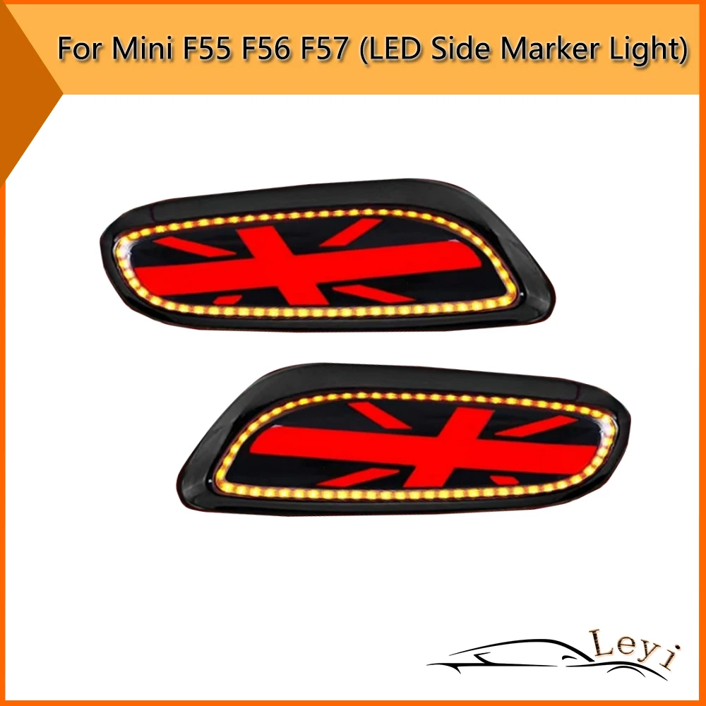 Side Marker Lights Assembly For Mini Cooper F55 F56 F57 Sequential LED Front Fender Turn Signal Lamp Plug And Play Accessories