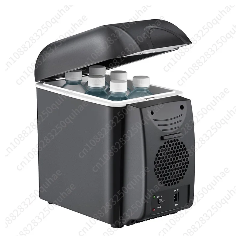 Car refrigerator 7.5 liters family car dual-purpose cold and hot box car mini refrigerator