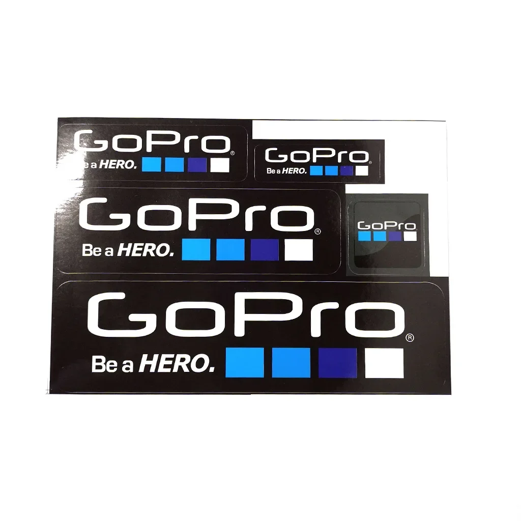 For Gopro Sticker Decal Set Helmet Protective Film Decorative Logo for Gopro Hero 12/11/10/9 Sports Camera Stickers Accessories