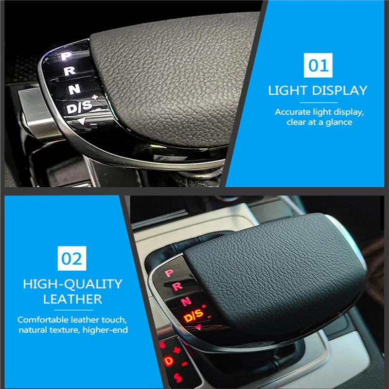 رأس ناقل الحركة الضوء الأحمر LED DSG Shift Knob وحدة التحكم المركزية ناقل الحركة التلقائي لـ-VW Passat B8 Golf 7 MK6 Touran-POLO CC—L49A