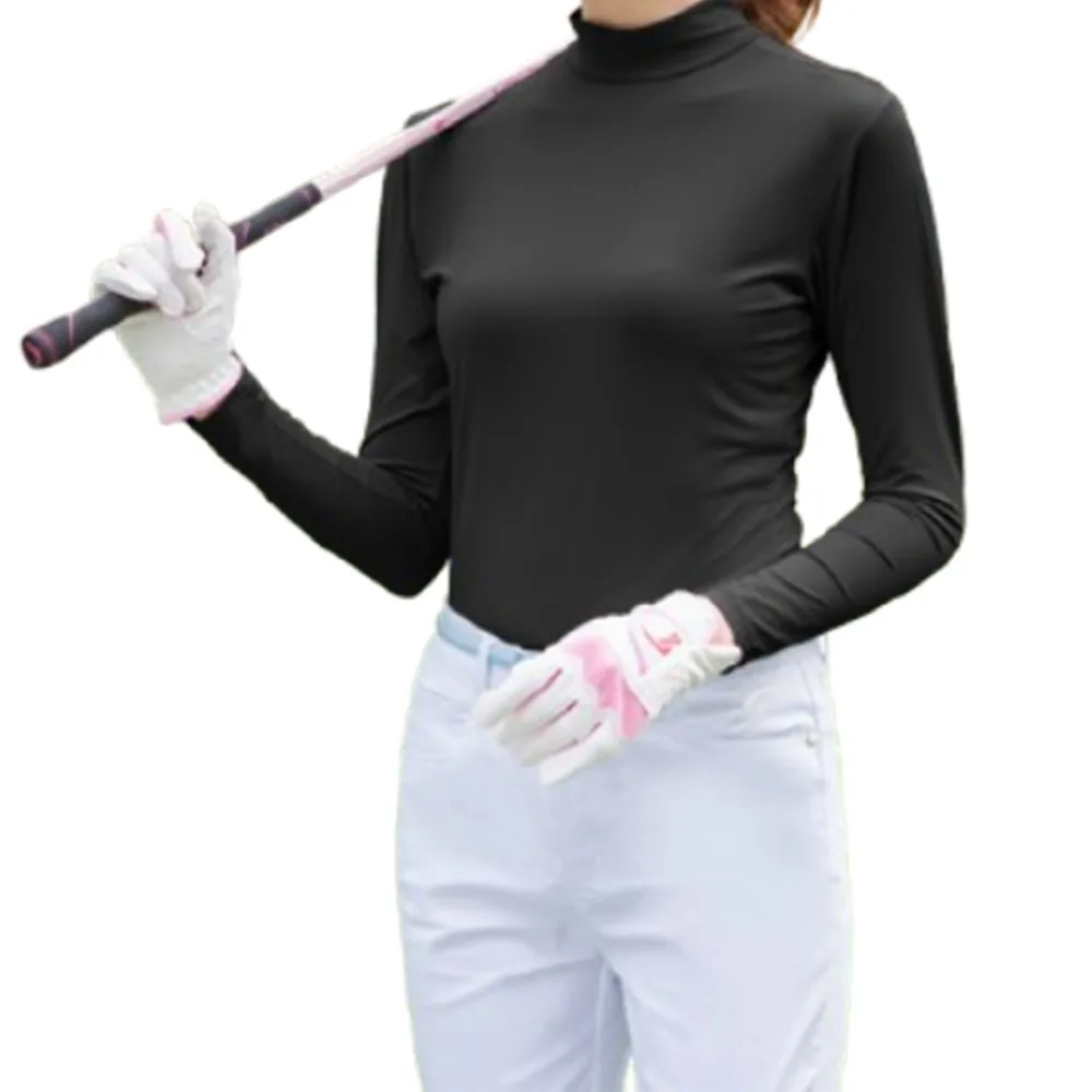 

Smooth Quick-Dry Women's Golf Shirt Breathable Soft Golf Cooling Tops Cooling Fabric Sun Protection Golf Sunscreen Summer Season