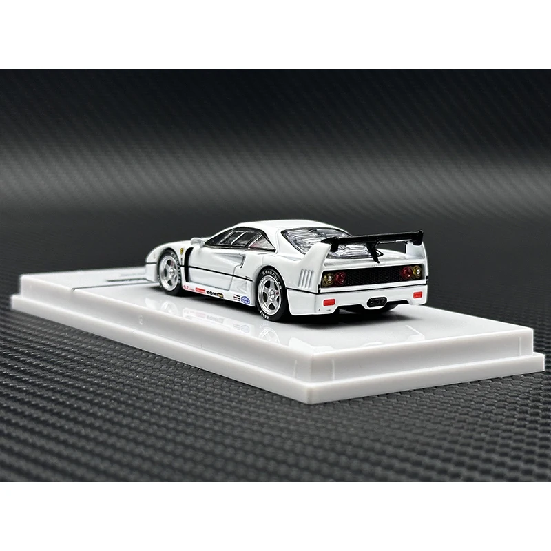 TW In Stock 1:64 F40 Lightweight White Diecast Car Model Collection Miniature Toy Tarmac Works