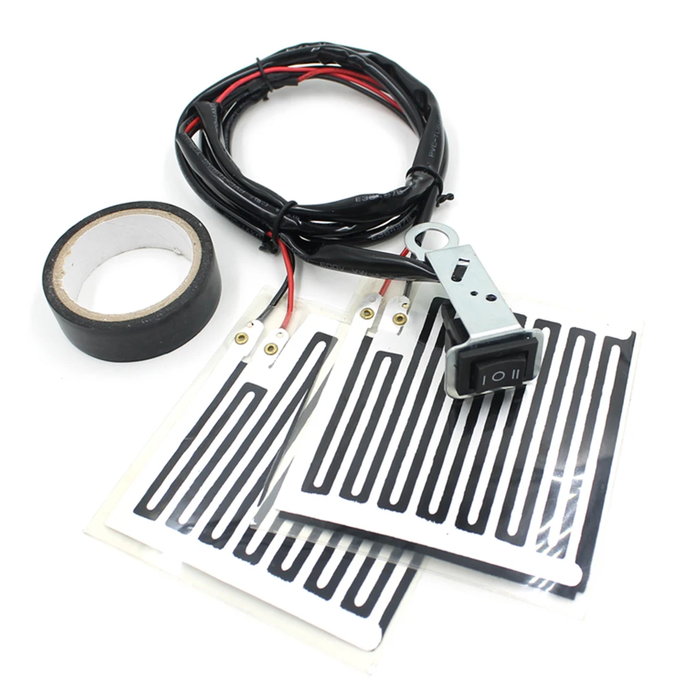 12V Motorcycle Heated Handle With Switch Control Universally 12V 15W Motorbike Heated Hand Grips Handlebar Heater Warmer Kit view 2