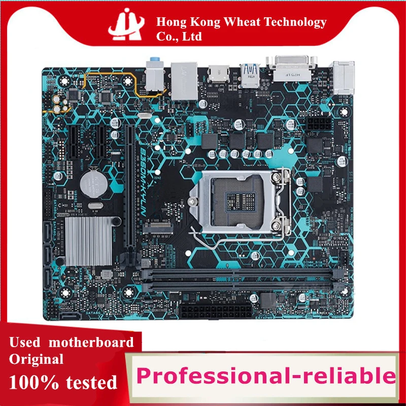 For Intel B360 B360M-KYLIN motherboard Used original 1151 LGA1151 DDR4 32GB M.2 SATA3 Desktop Mainboard