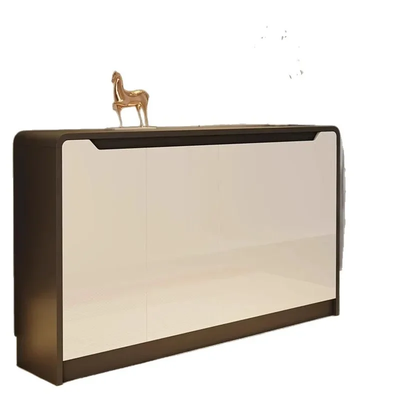Reliable Storage Sleek Shoe Cabinet Adjustable Minimalist Sophisticated Black Shoe Cabinet Meuble Chaussures Home Furniture