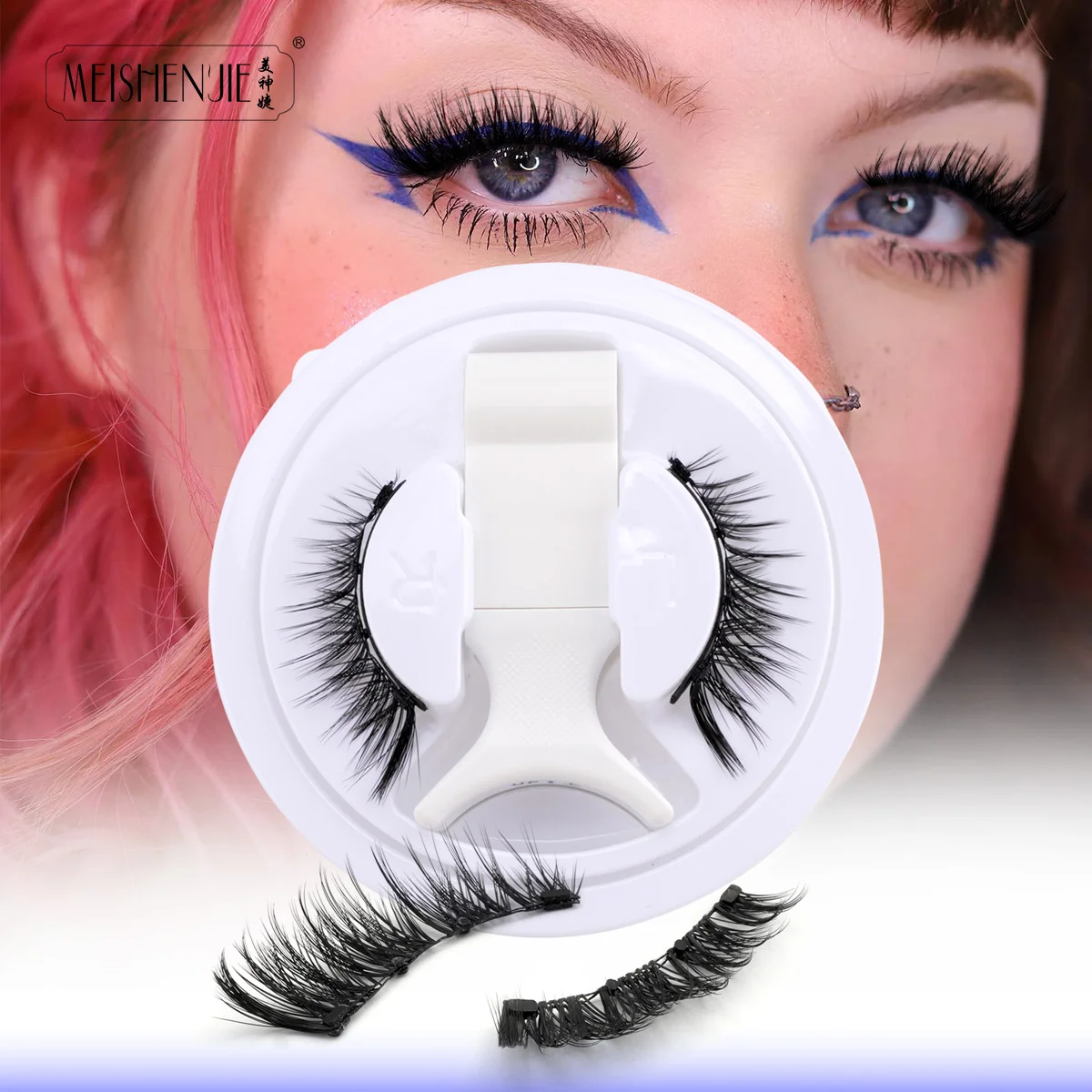 Magnetic Eyelashes Set, Natural Mink Lashes