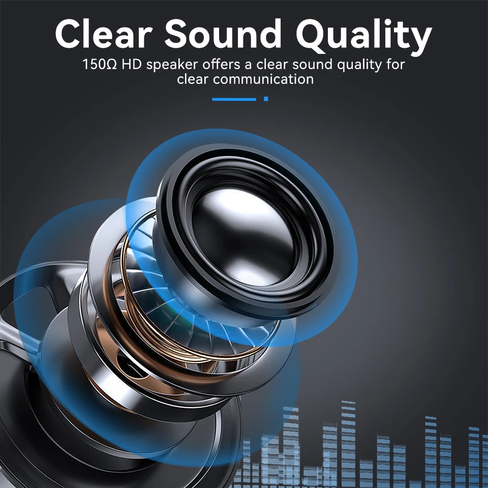 Retevis EEK024 H777 Radio Earpiece 2Pin Soft Earhook  Acoustic Tube Earphones with PTT MIC for BAOFENG UV-5R Quansheng UV K5 K6