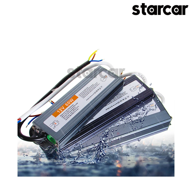 350W Waterproof IP67 Power Supply 12V 24V Transformer AC/DC Adapter for LED Strip Lights Module CCTV Power Accessories