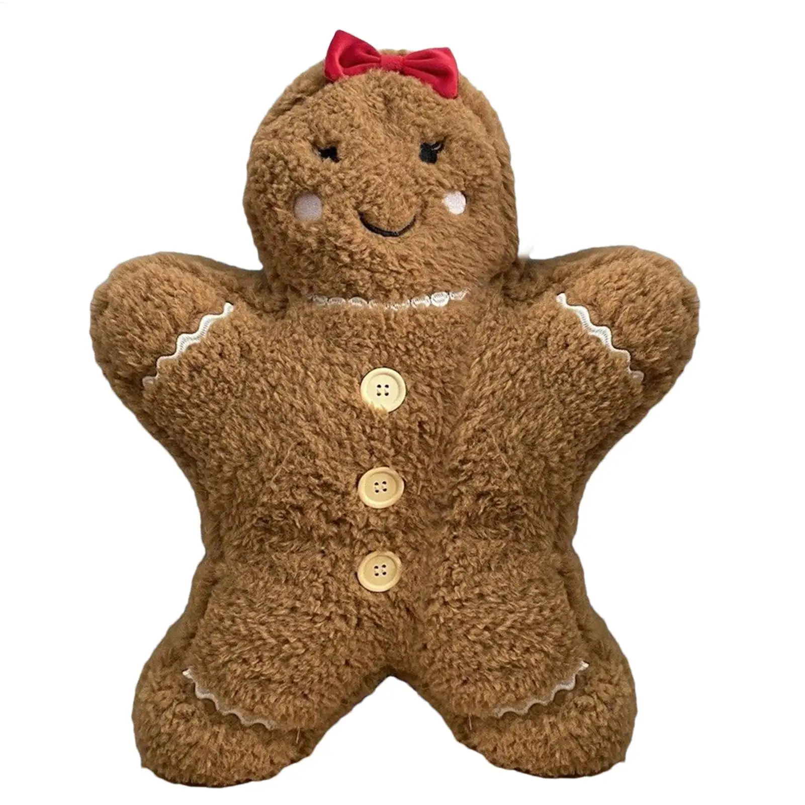 ตุ๊กตาขนมปังขิงนุ่มนิ่ม ของตกแต่งบ้าน รูปทรงน่ารัก ของเล่นตุ๊กตาคริสต์มาสสำหรับผู้ใหญ่ เด็กชาย เด็กหญิง เด็กๆ ห้องนั่งเล่น ห้องนอน โซฟา