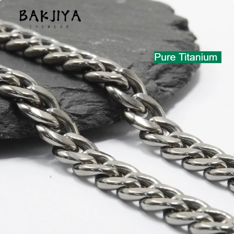 

Top Quality Pure Titanium NK Necklace for Men, 7.2mm Cuban Chain with Lobster Clasp, No Fading Anti Allergic for Sensitive Skin