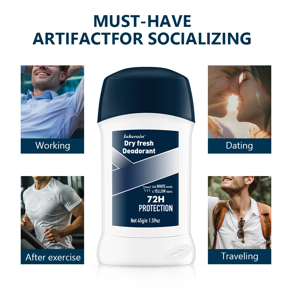 Men UltraClear Deodorant 72-Hour Sweat & Odor Protection Antiperspirant For Men Long Lasting Fresh Perfume Stick view 2