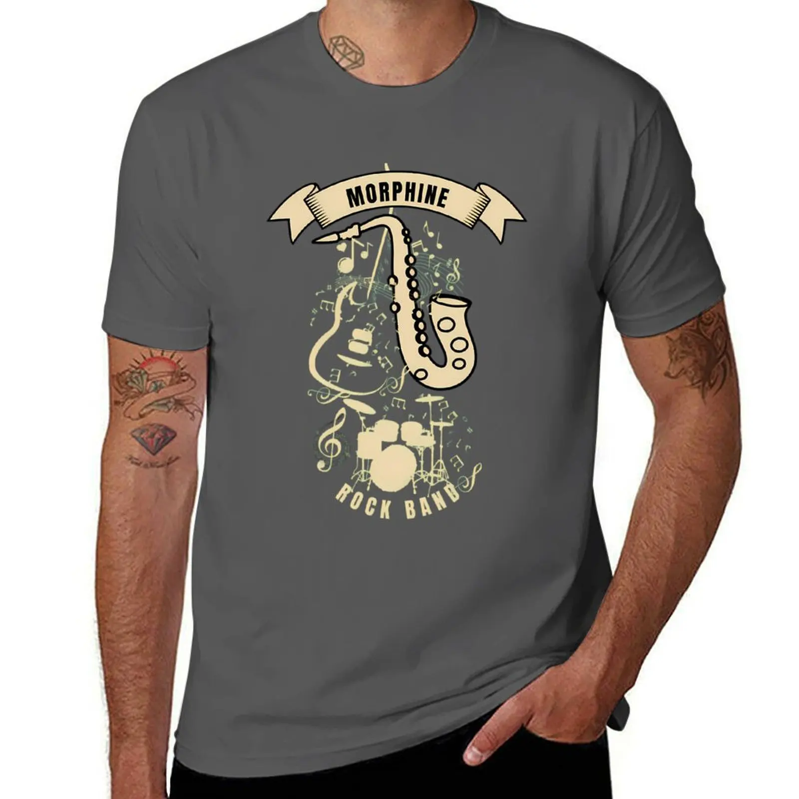 

Morphine Rock Band T-Shirt Christmas Theme Tee Top