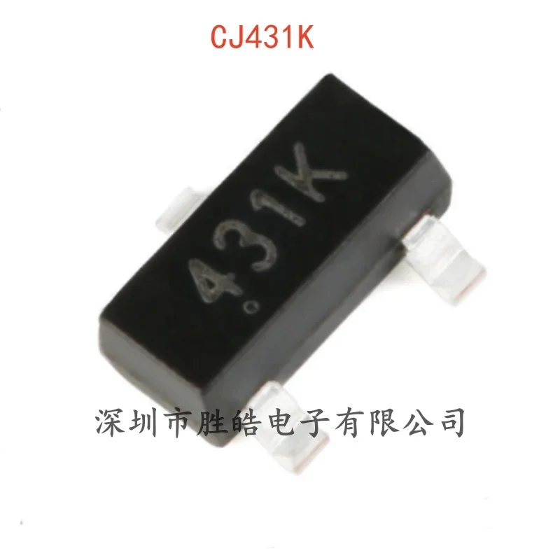 (20PCS)  NEW   CJ431K    0.5%  100mA    Adjustable Voltage Chip      SOT-23   CJ431K     Integrated Circuit