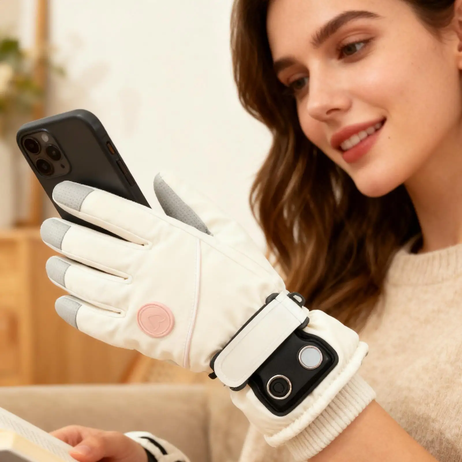 

Нагревательные перчатки, 3-уровневые перезаряжаемые электрические грелки для рук с сенсорным экраном, мужские электрические перчатки для езды на велосипеде, мотоцикла, работы на открытом воздухе