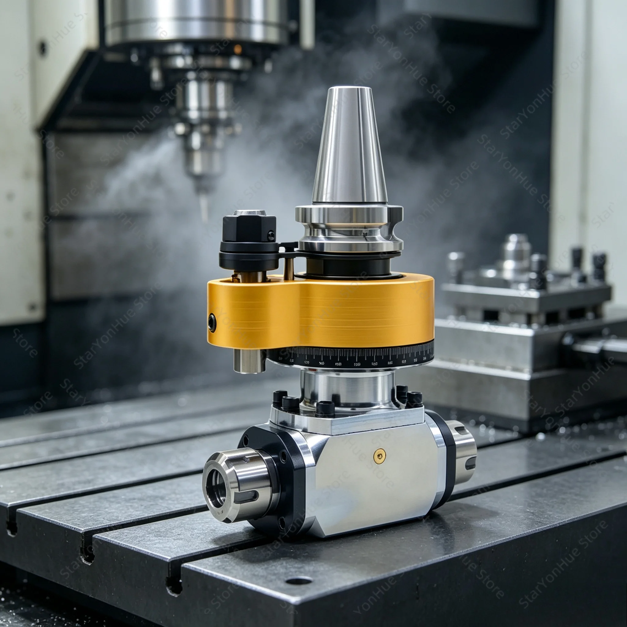 High Precision 90 Degree CNC Right Angle Milling Head BT40 BT50 ER32 Universal Milling Head For Vertical Machining Center