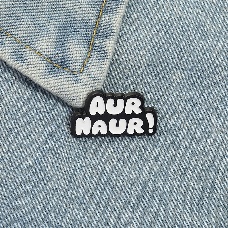 Alfileres esmaltados Aur Naur, broches con detalles australianos divertidos, insignias de solapa, regalo de joyería Meme con acento australiano para amigos