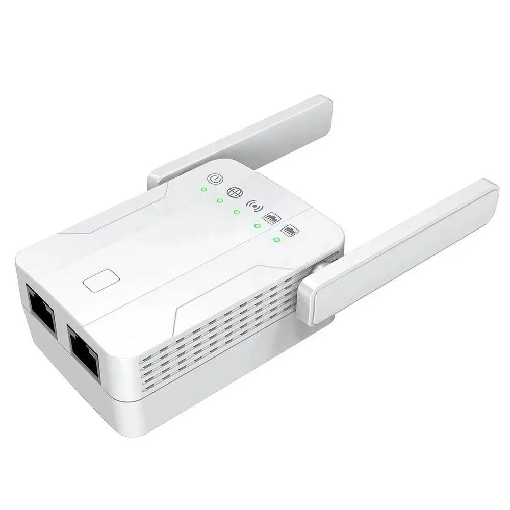Long Distance WiFi Booster Dual Band Wireless Network Repeater With 2 Antennas Wifi Range Extender 1200Mbps Wifi Repeater
