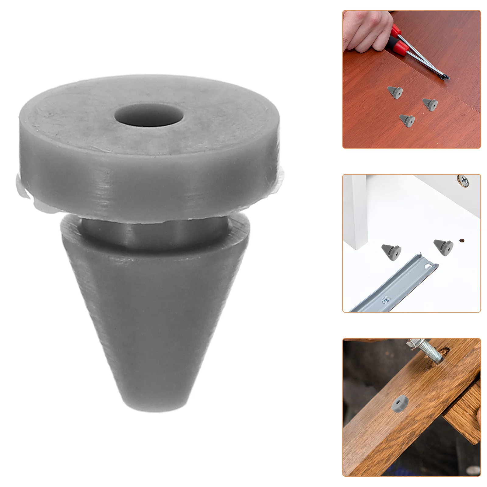 

20Pcs Silicone Shock Absorbing Plugs Anti-Collision Door Bumper Guards for Cabinet Elevator Wall Protection Noise Dampening Pads