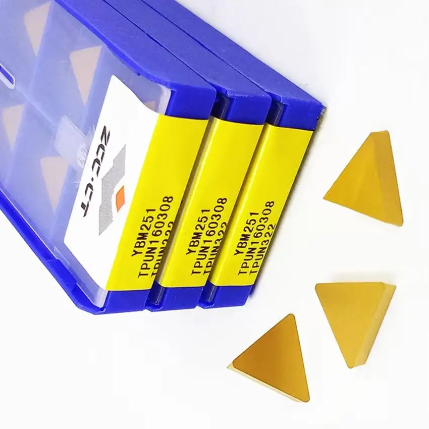 

ZCC.CT TPUN160308 YBM251/TPUN160308 YBM253/TPUN160308 YBM351/TPUN160312 YBM251 CNC CARBIDE INSERTS 10PCS/BOX