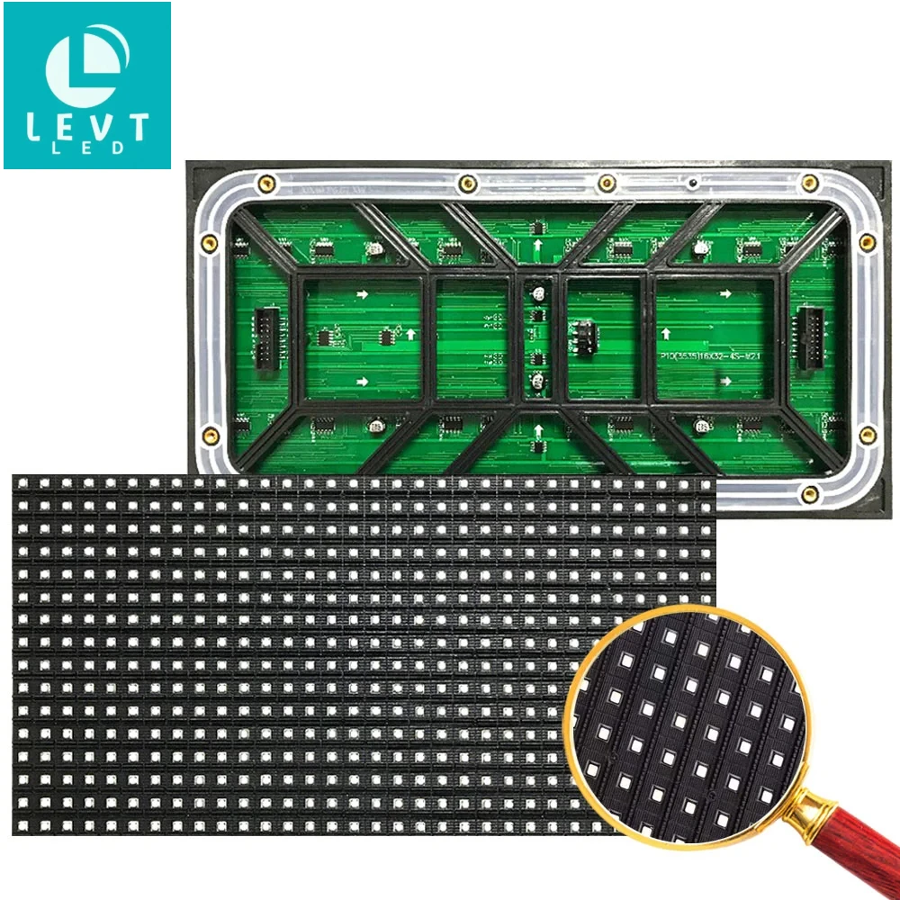 P10 Outdoor 32*16 Module Full Color SMD3535 led display screen 320x160mm 4S Lowest Price