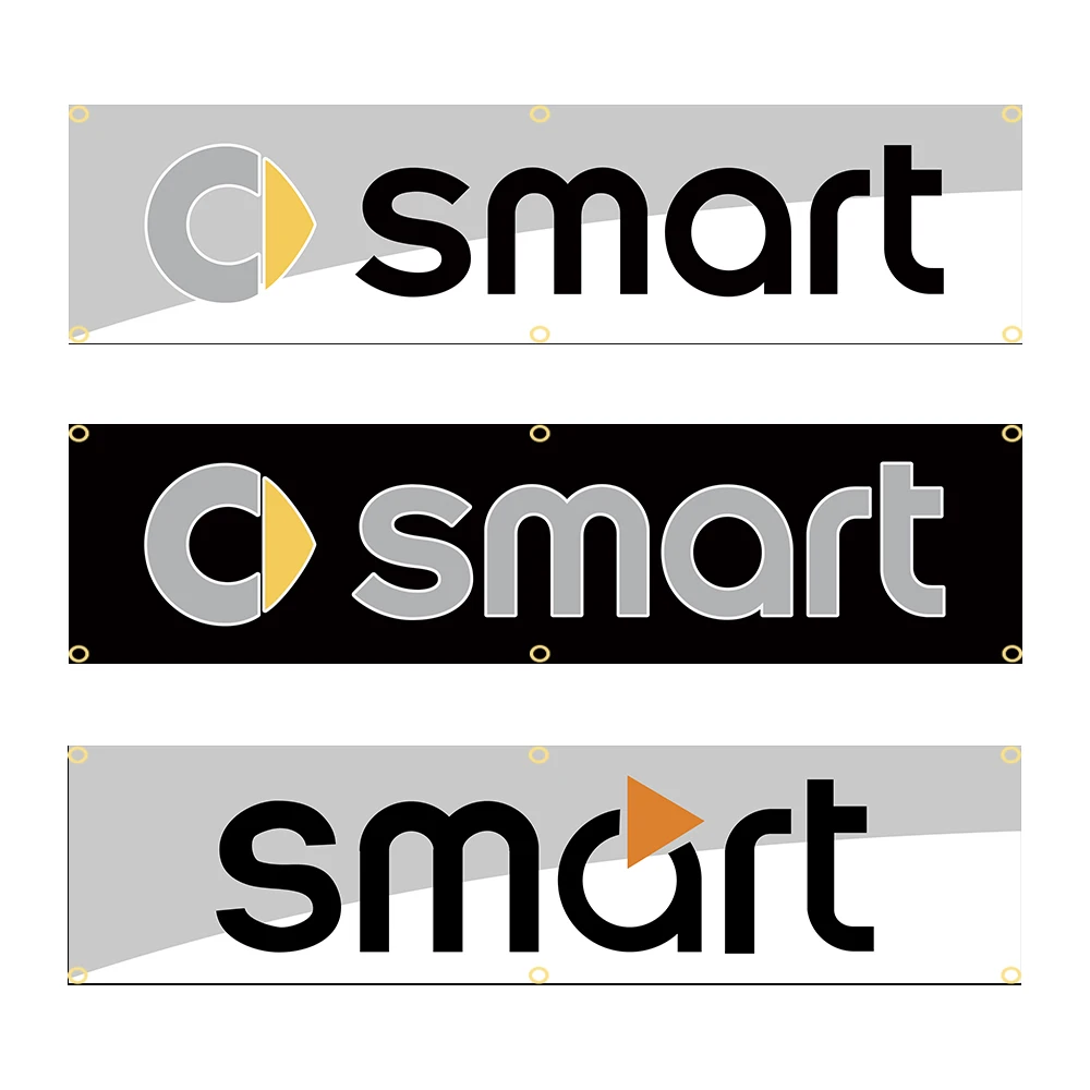 60X240cm Smarts Banner Flag Polyester Printed Garage or Outdoor Decoration Tapestry