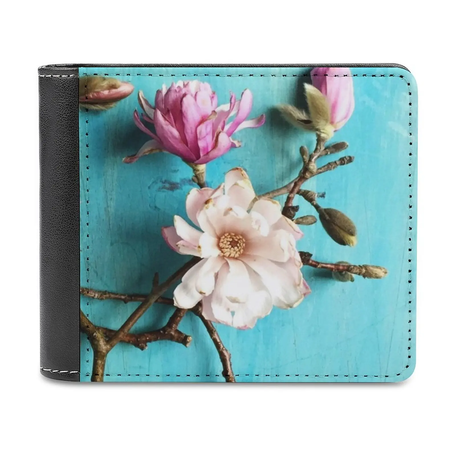 「On Your Left Running Club」ディストレストプリント 2 ファッションクレジットカード財布レザー財布パーソナライズされた財布男性と