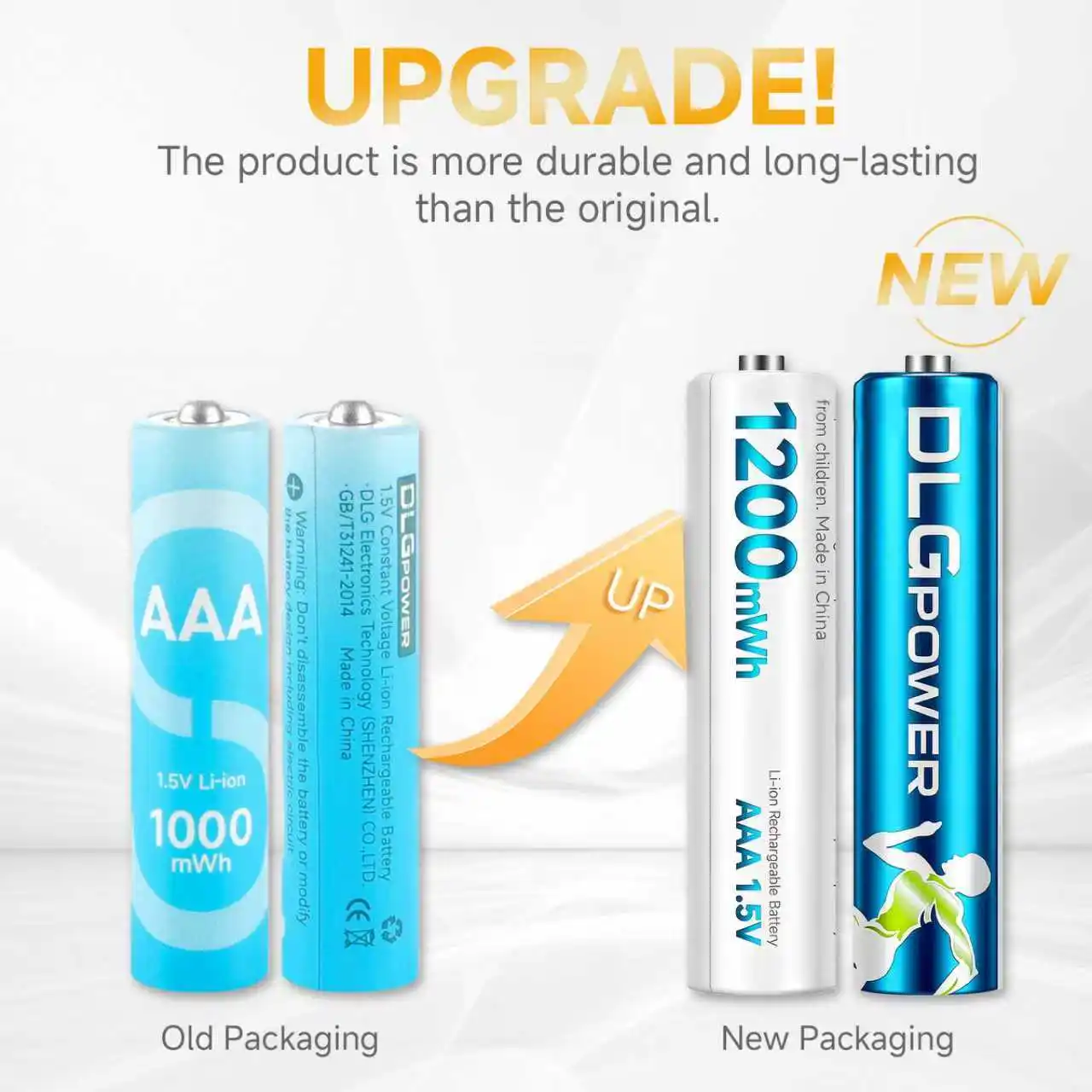 DLGPOWER 1.5V Lithium Battery AA/AAA Rechargeable battery with charger for Camera Electric toy Remote control Game controller