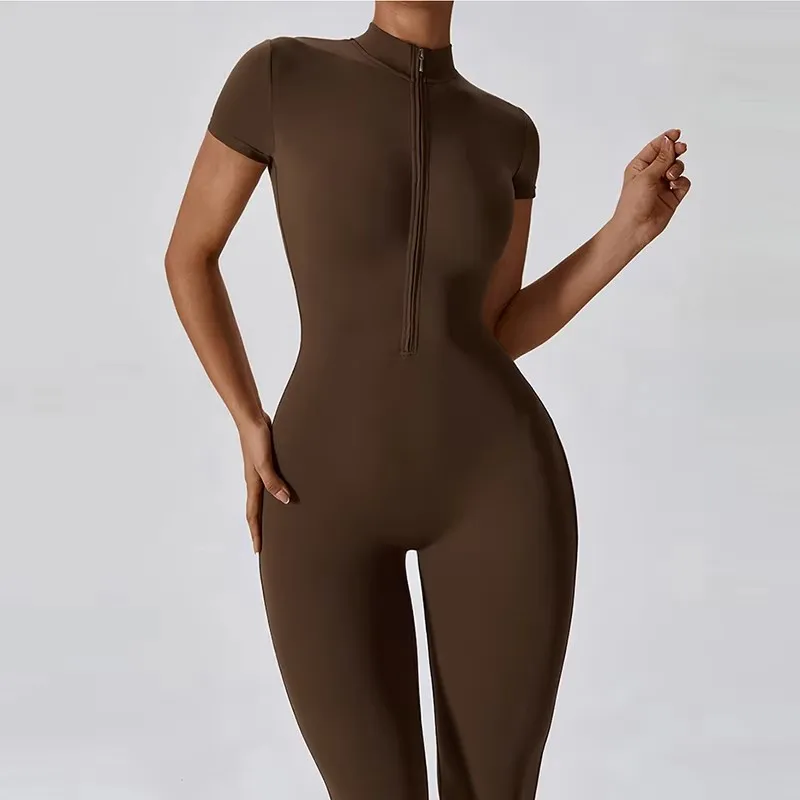 New Yoga Clothes Suit Workout Sports Set Women Bodysuits Gym Set Women Training Siamese Fitness Jumpsuit Female Sportswear image 4