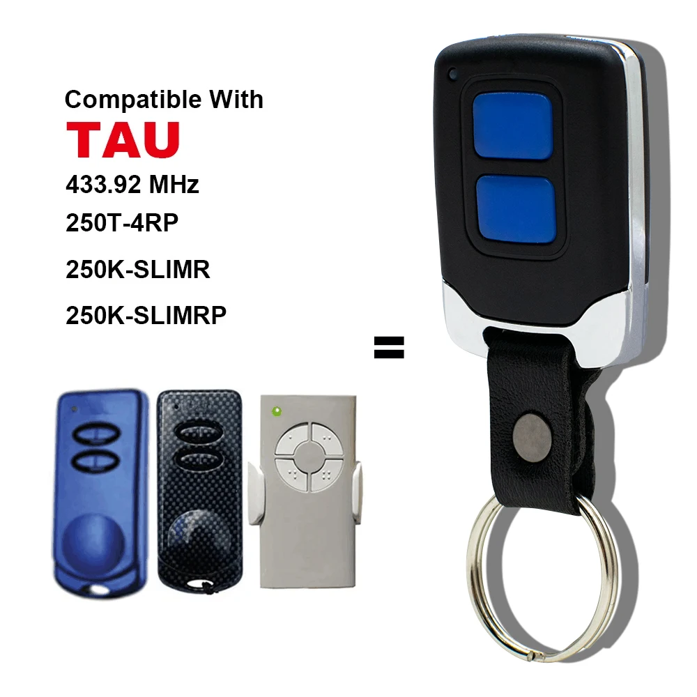 Garage Remote Control MINI TAU 250T-4RP 250K-SLIM 250K-SLIM RP 433.92MHz Command Garage Rolling Code Keyfob