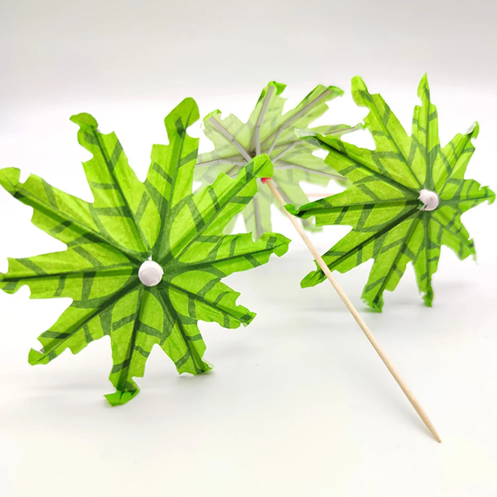 

50 pcs Accessories Tropical Party Supplies Umbrellas Decorative Food Portable Wine Picks Summer