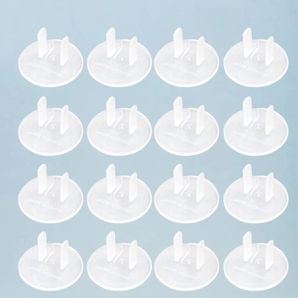 

32Pcs Clear Socket Cover for Babies Multi-Function Outlet Protector Hard to Pull Out by Infants Safe Home Electrical Safety