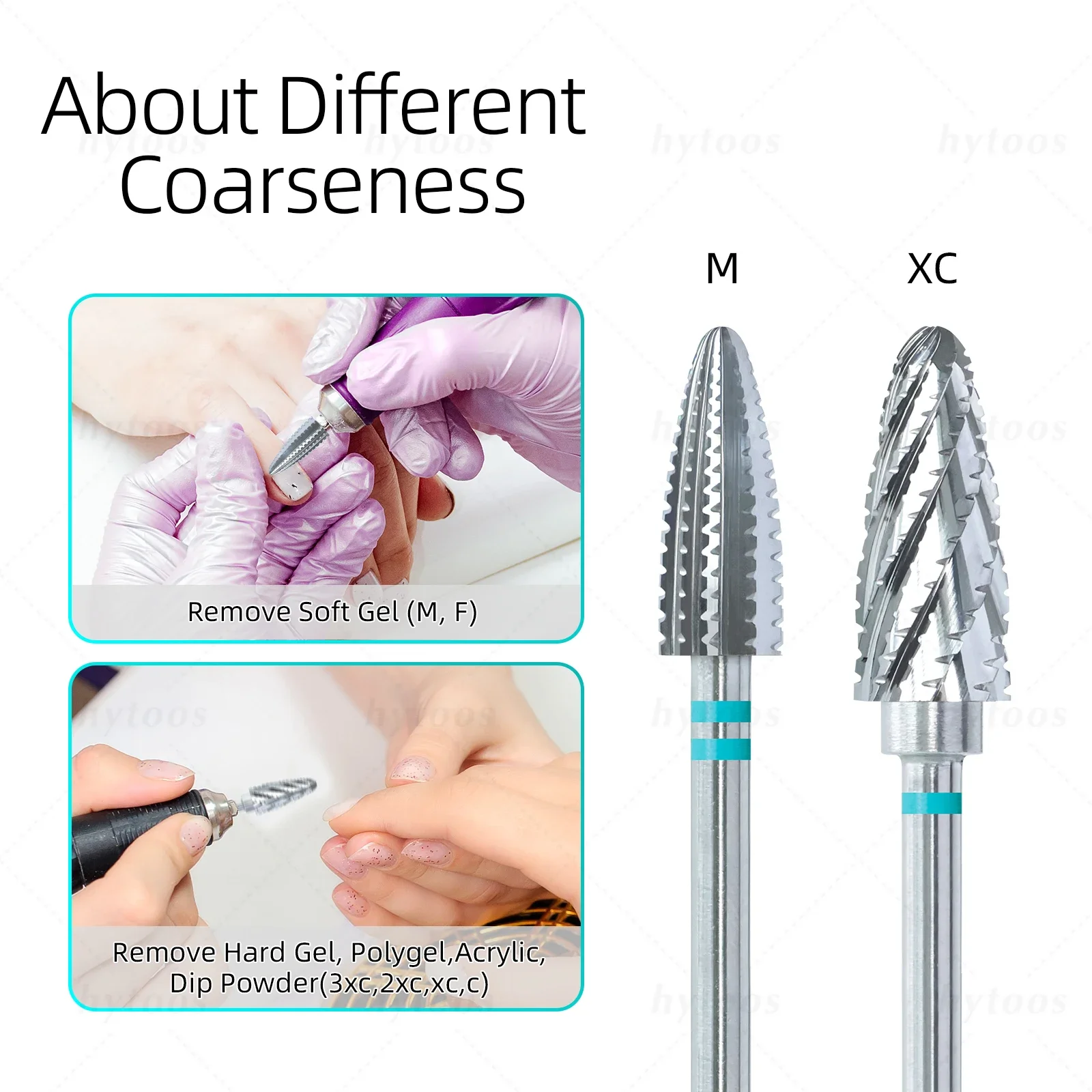 HYTOOS Tornado Carbide Nail Boren Pro Acryl Nail Bit Dikke Gel Removal Tool Elektrische Boren Bestand Manicure Accessoires