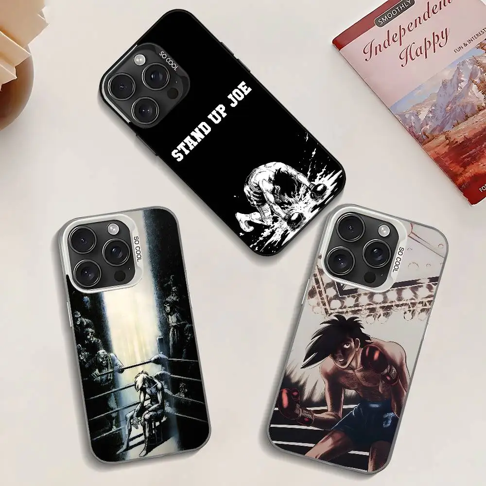 

Anime A-Ashita No J-Joe Phone Case For IPhone 17 16 15 14 13 12 11 Pro Max Plus Color Shockproof Back Silver Cover
