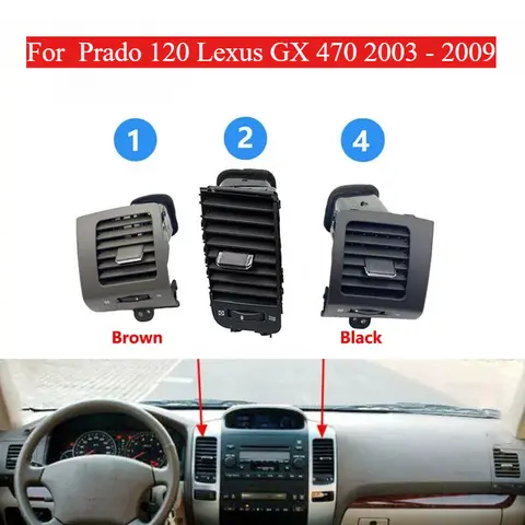 Toyota Land Cruiser Prado 120 Lexus GX 470 2003 – 2009 대시 보드 공기 배출구 형벌 용 자동차 에어컨 통풍구 배출구 5565060110