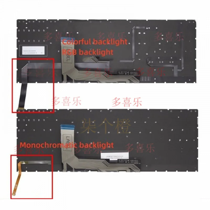 ZZMM   US Laptop keyboard For HP OMEN 15-EN 15-EK 16-B No numeric keys Single Backlit