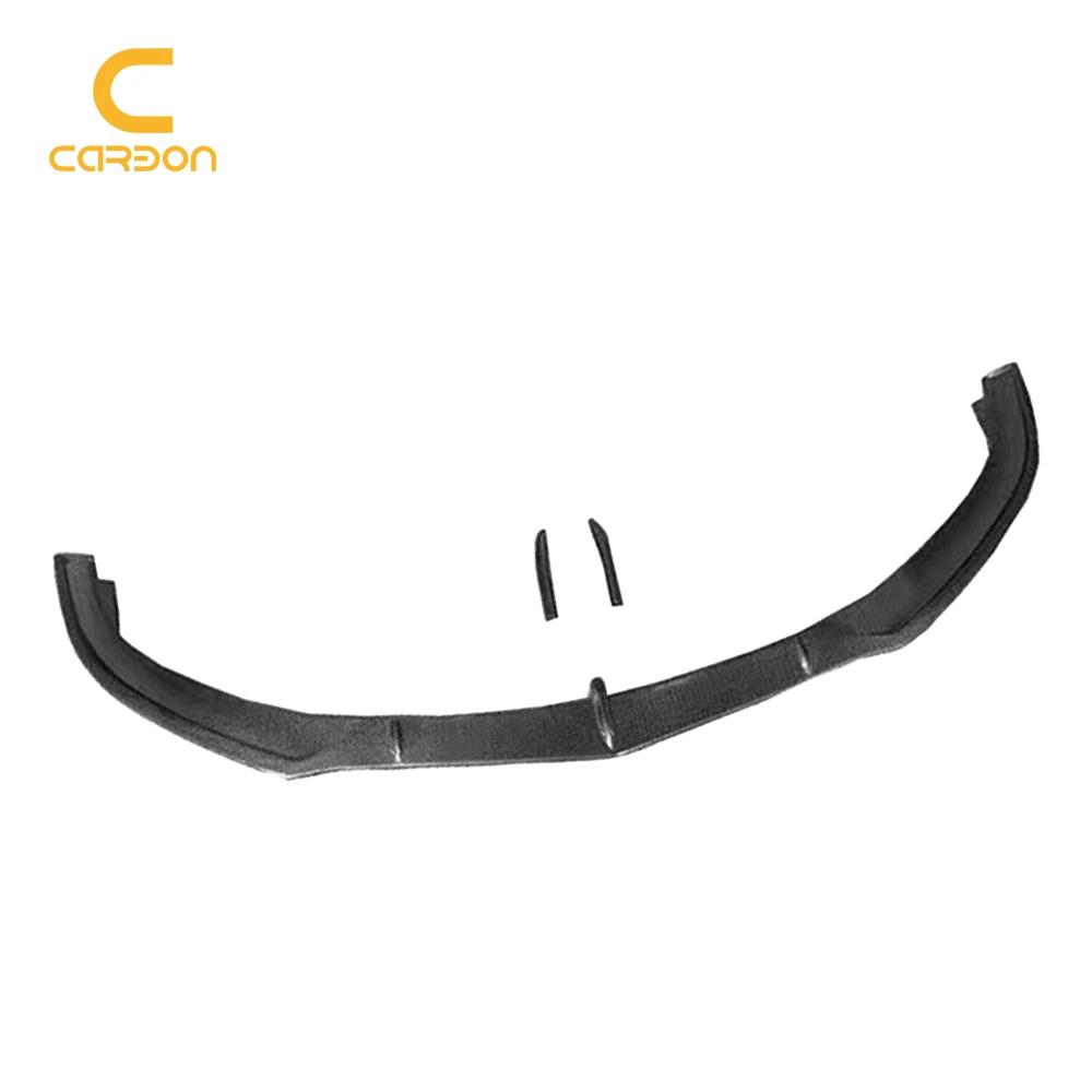 Front Bumper Lip Diffuser BK Style Carbon Fiber Front Bumper Guard Deflector Lips For Mercedes Benz W205 C63 cars accessories