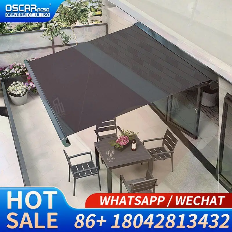 

Outdoor Folding Arm Awning Motorized Manual Control Aluminum Customized for Garden Patio Balcony Retractable Awning