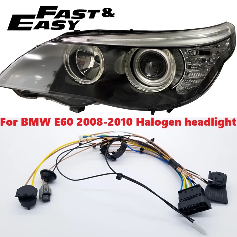 

Подходит для BMW 5 серии E60 2008-2010, жгут проводов галогенных фар, внутренний жгут проводов, жгут проводов в сборе