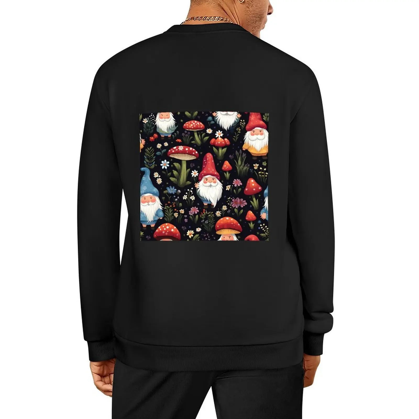 

Fantasy Garden Gnomes Pullover male clothes korean clothes men's winter sweater mens clothes men's sweatshirt
