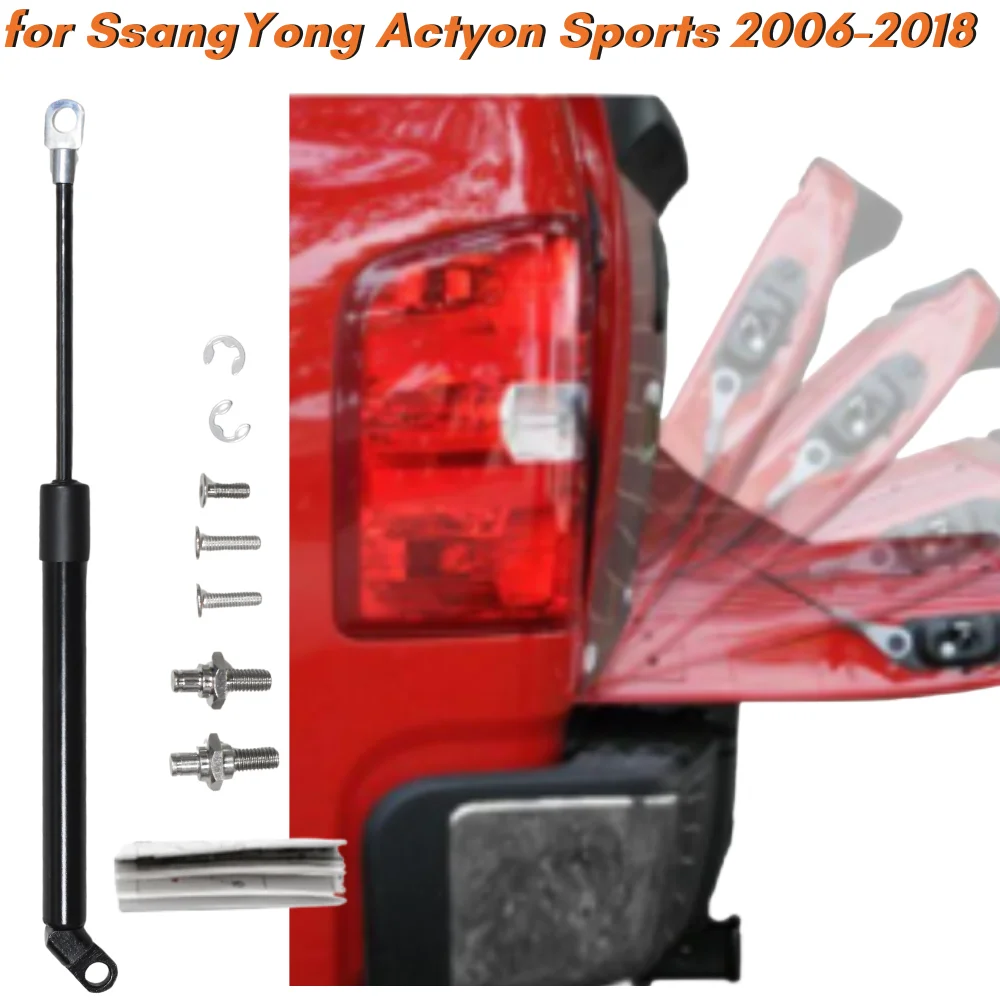 Qty(1) Trunk Strut for SsangYong Actyon Sports 2006-2018 Rear Tailgate Boot Lift Support Gas Spring Shock Absorber Damper Bar