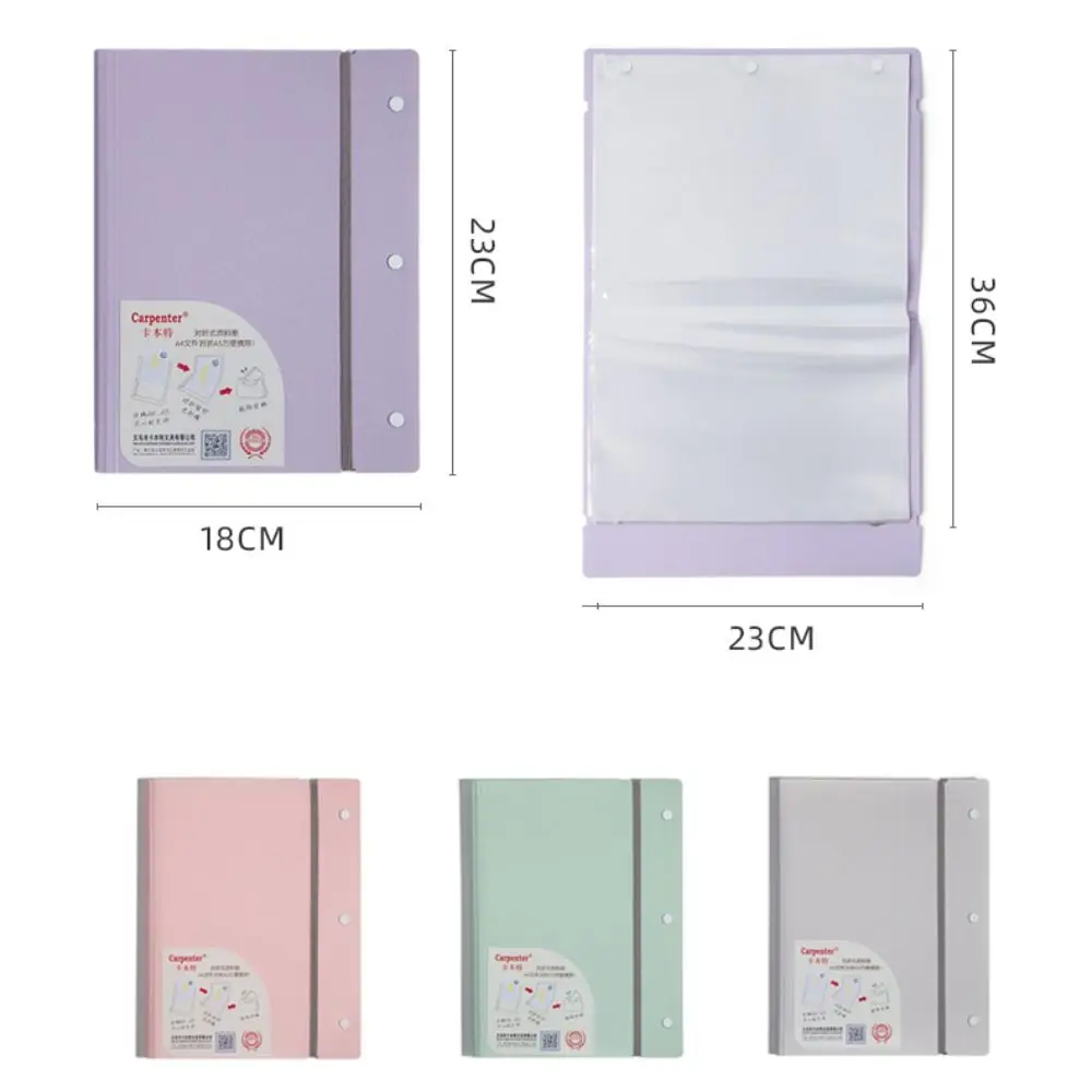 A5 To A4 File Folder Foldable Multi-layer Storage Booklet Waterproof With Insert Pages Exam Paper Storage Clip School Office