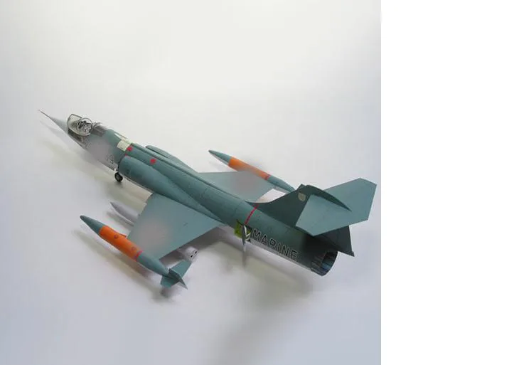 1:33 F104G Star Fighter Modello di carta 3D Giocattolo di carta fai da te